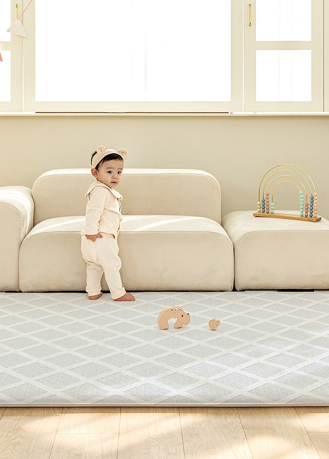 Фото 4 Коврик Parklon Pure Bubble mat 210х150х4 см, Пастельные тона