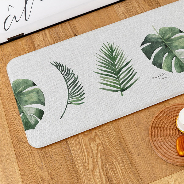 Фото 5 Коврик для кухни Kitchen Mat Монстера,  120*44*1.5 см