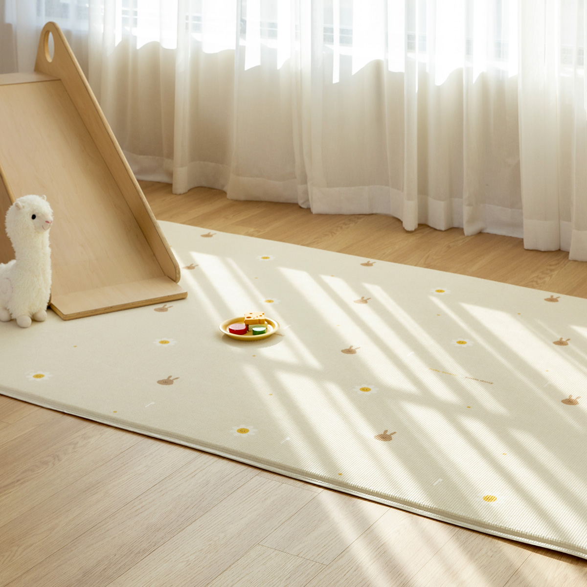 Коврик Prime Living Edge 150x200x1.5см, Зайчики-ромашки