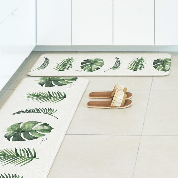 Фото 3 Коврик для кухни Kitchen Mat Монстера,  120*44*1.5 см