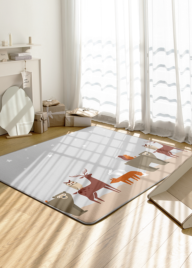 Фото 5 Коврик Prime Living 150x200x1 см, Неразлучные друзья