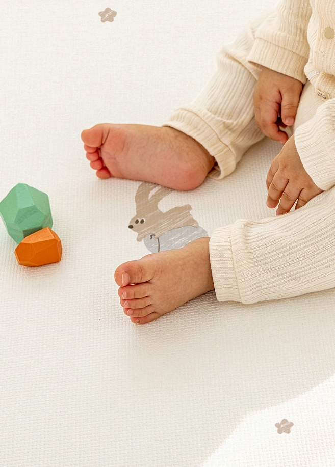 Фото 2 Коврик Pure Bubble mat 210х150х4 см, Зайка на луне