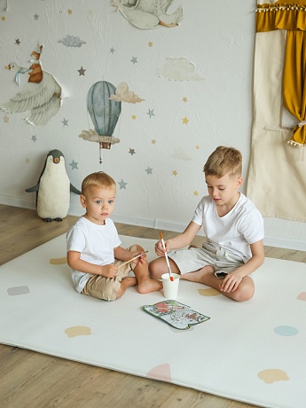Коврик Parklon Pure Bubble mat 190х130х3 см, Пастельные тона