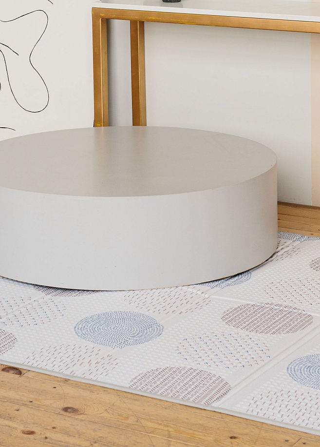 Фото 6 Складной коврик Sillky Portable 140x200x1 см, Уютные кружочки