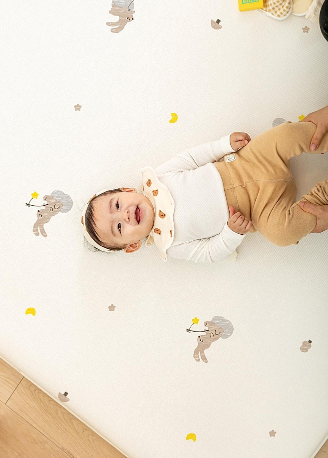 Фото 4 Коврик Pure Bubble mat 210х150х4 см, Зайка на луне