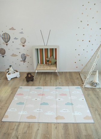 Складной коврик Sillky Portable 140x200x1 см, Облачка