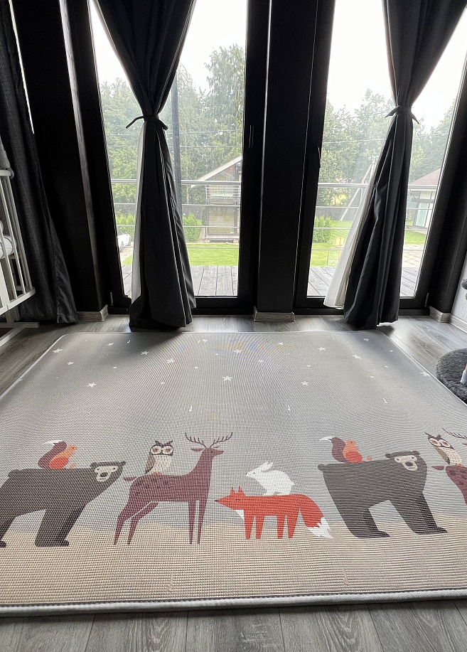 Фото 3 Коврик Prime Living 150x200x1 см, Неразлучные друзья