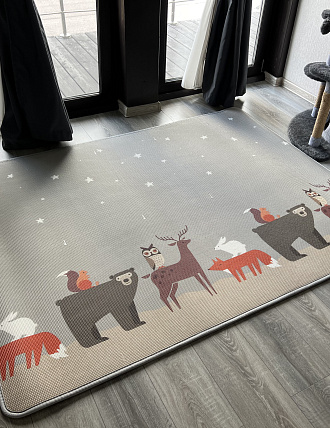 Коврик Prime Living 150x200x1 см, Неразлучные друзья - 1