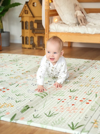 Портативный коврик Portable 180x200x1.5см, Мишка-садовник