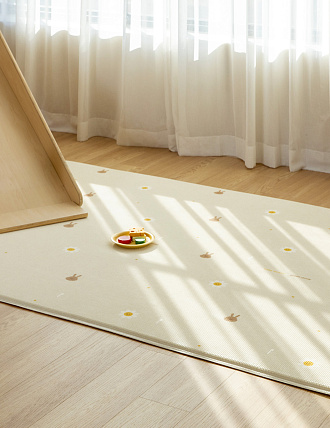 Коврик Prime Living Edge 150x200x1.5см, Зайчики-ромашки - 1