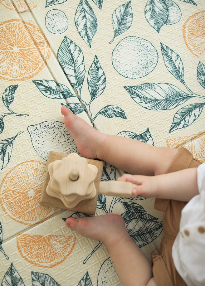 Фото 2 Портативный коврик Portable 200x140x1см, Солнечный лимончик