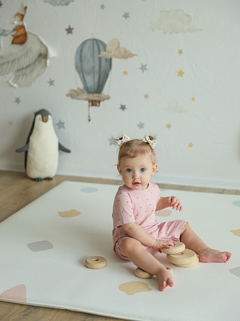 Коврик Parklon Pure Bubble mat 210х150х4 см, Пастельные тона
