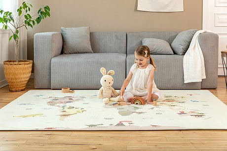 Коврик Pure Soft 210x140x1.5 см, Динозаврики