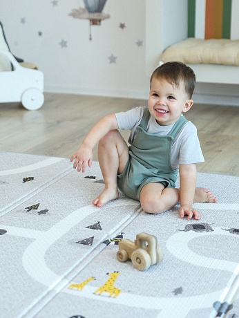 Cкладной коврик без каймы Parklon Sillky light 140x200x1 см, Новые тропинки