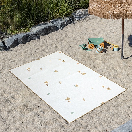 Водонепроницаемый коврик для пикника и пляжа, Мишка  200*145*0,3 см