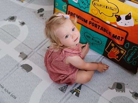 Cкладной коврик без каймы Parklon Sillky light 140x200x1 см, Новые тропинки