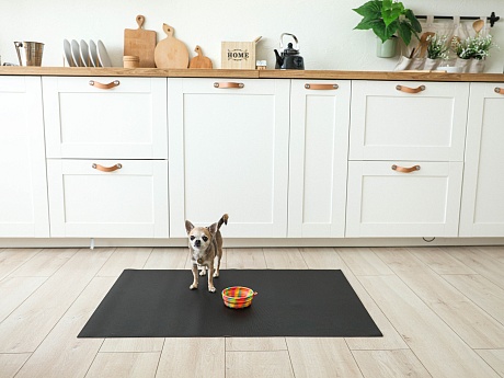 Антибактериальный непромокаемый коврик под пеленку Petnoriter 130х90х0.2 см, Черный