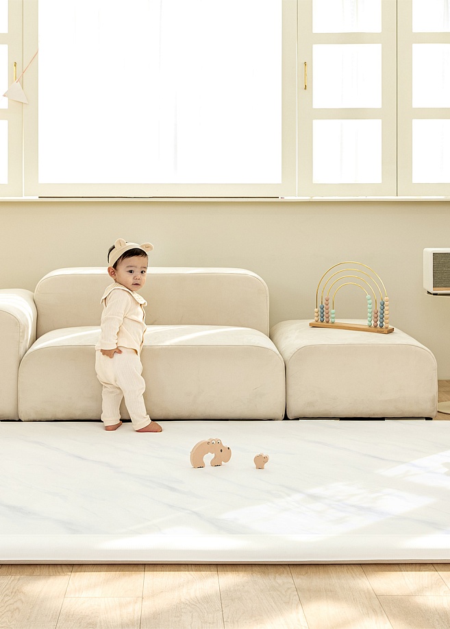 Фото 9 Коврик Pure Bubble mat 210х150х4 см, Зайка на луне