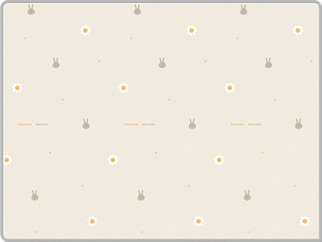 Коврик Prime Living 150x200x1 см, Неразлучные друзья/Заинька