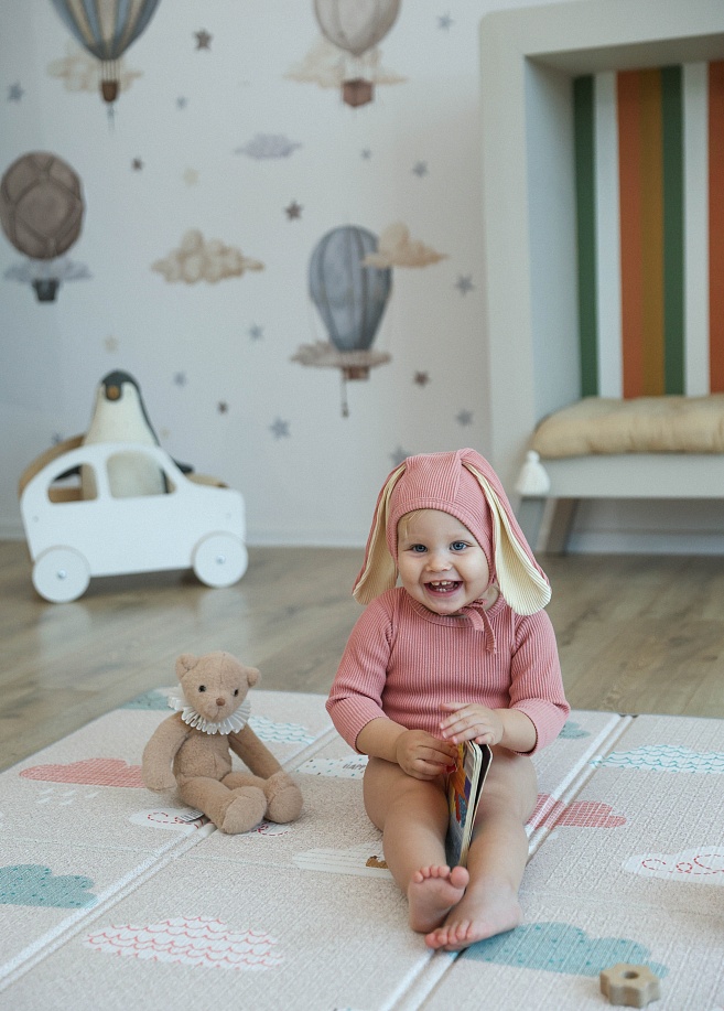 Фото 3 Складной коврик Sillky Portable 140x200x1 см, Облачка Фото 3 Складной коврик Sillky Portable 140x200x1 см, Облачка