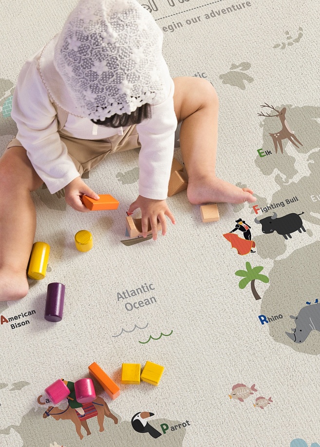 Фото 2 Коврик Pure Soft 210x140x1.5 см, Карта Мира Фото 2 Коврик Pure Soft 210x140x1.5 см, Карта Мира