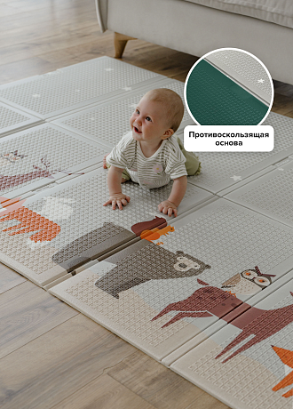 Портативный коврик Parklon Portable 140x200x1см, Неразлучные друзья