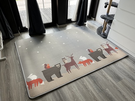 Коврик Prime Living 150x200x1 см, Неразлучные друзья