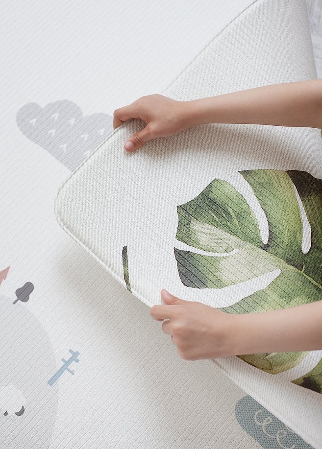 Фото 2 Коврик Pure Soft 190x130x1.2 см, Монстера/Холмы