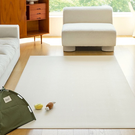 Ковер нескользящий для собак в гостиную Petnoriter Rug 230х140х0.5, Кремовый