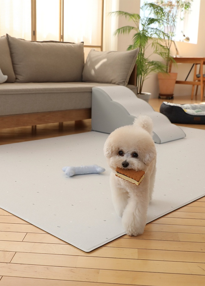 Фото 6 Ковер нескользящий для собак в гостиную Petnoriter Rug 190х130х0.55см, Слоновая кость