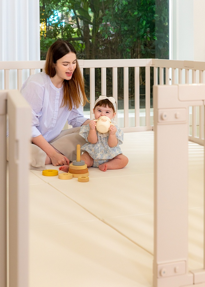 Фото 4 Детский манеж - двойной Parklon , Бежевый