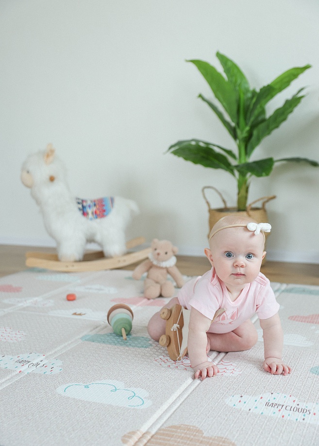 Фото 10 Складной коврик Sillky Portable 140x200x1 см, Облачка