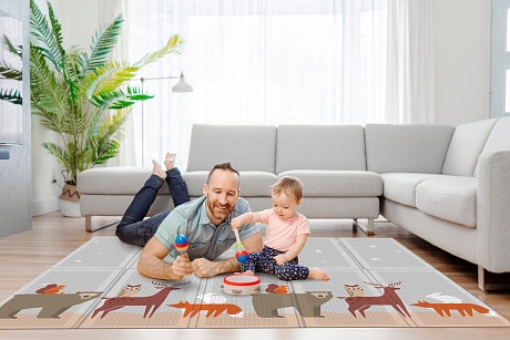 Портативный коврик Portable 140x200x1см, Неразлучные друзья