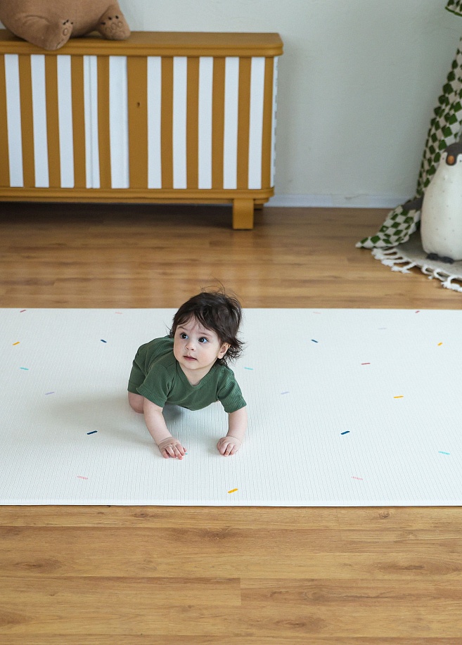 Фото 3 Коврик Parklon Pure Soft 190x130x1.2 см, Веселое конфетти