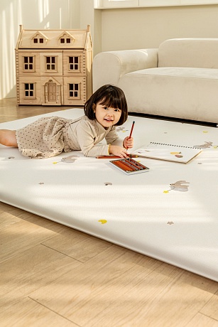 Коврик Parklon Pure Bubble mat 210х150х4 см, Зайка на луне
