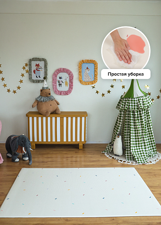 Коврик Parklon Pure Soft 190x130x1.2 см, Веселое конфетти