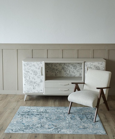 Напольное покрытие ковер рулонный для животных 150х100х0.55 см, Туманный дамаск