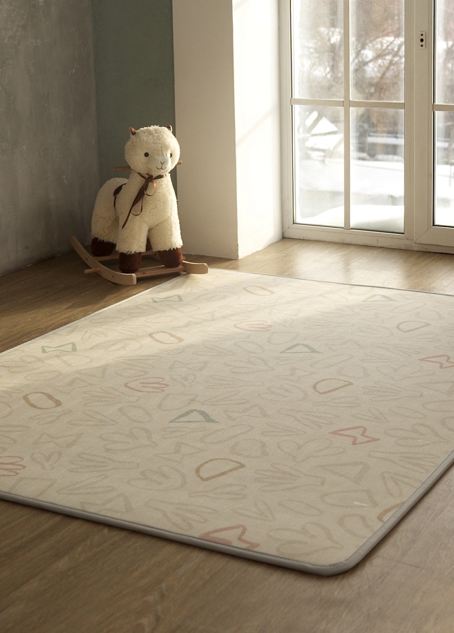 Фото 1 Коврик Prime Living 150x200x1 см, Пастель /Тераццо