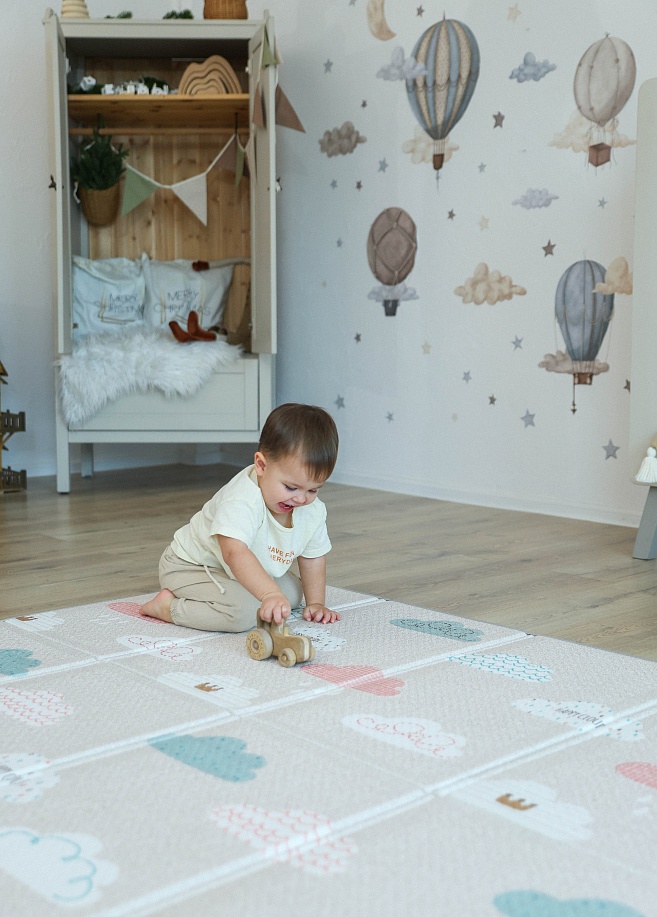 Фото 5 Складной коврик Sillky Portable 140x200x1 см, Облачка Фото 5 Складной коврик Sillky Portable 140x200x1 см, Облачка