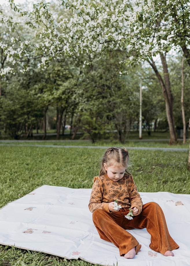 Фото 4 Водонепроницаемый коврик для пикника и пляжа, Мишка  200*145*0,3 см