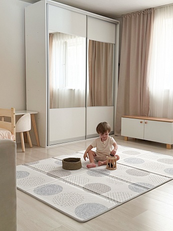 Складной коврик Sillky Portable 140x200x1 см, Уютные кружочки