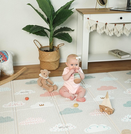 Складной коврик Sillky Portable 140x200x1 см, Облачка