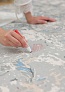 Фото 9 Коврик Pure Soft 190x130x1.2 см, Туманный дамаск