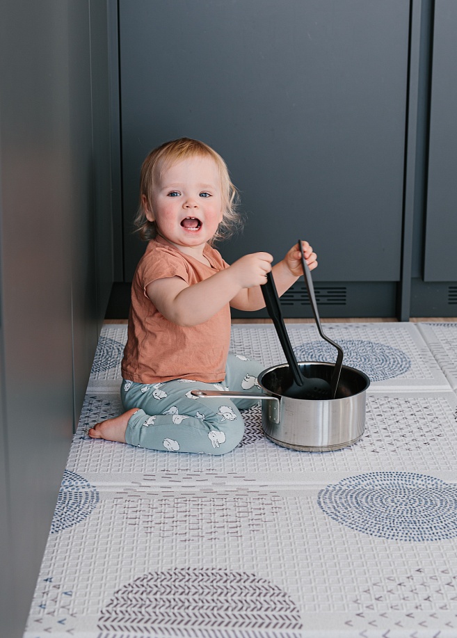 Фото 9 Складной коврик Sillky Portable 140x200x1 см, Уютные кружочки